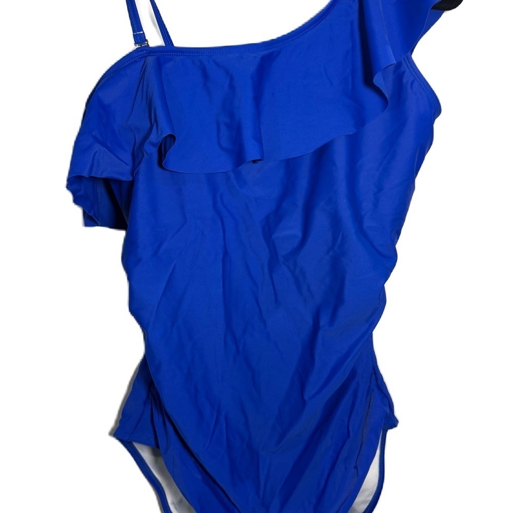 Blue One-Shoulder Swimsuit